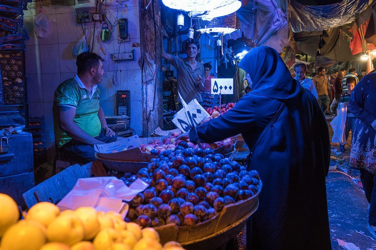 Vegetable Market in Shiraz, Iran