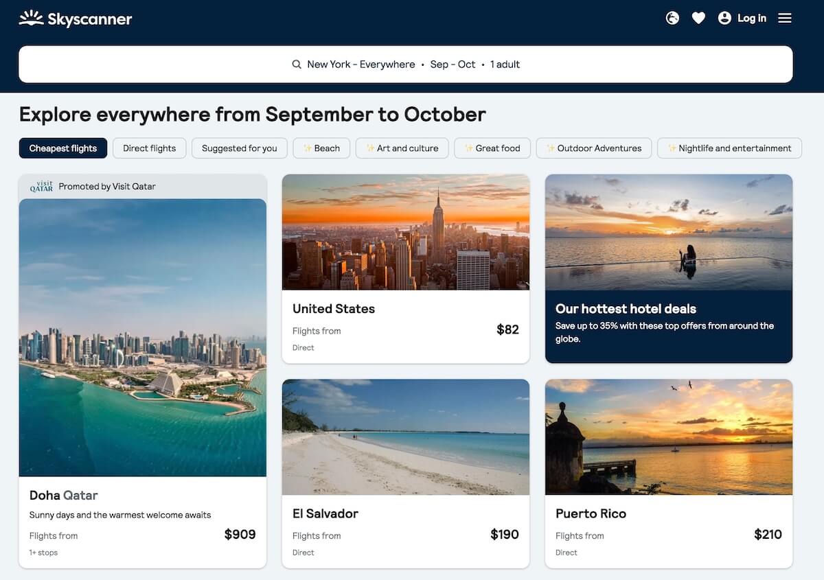 Skyscanner Everywhere Tool