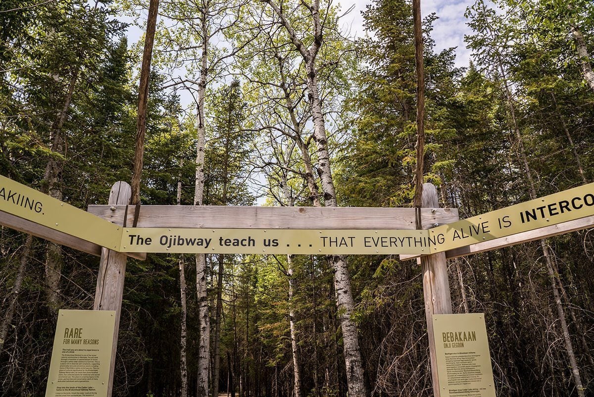 Brokenhead Wetlands Interpretative Trail in Manitoba, Canada