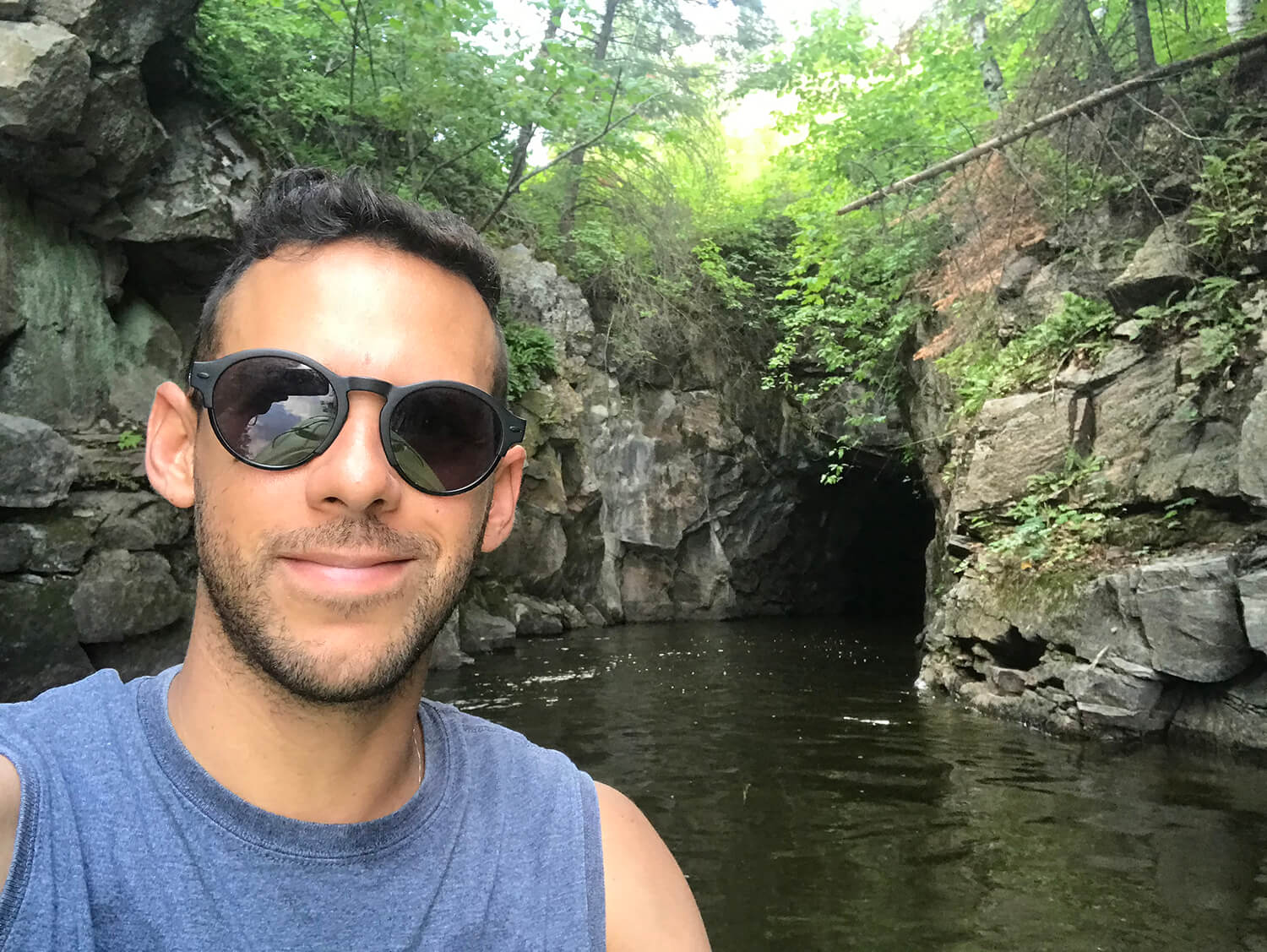 Norbert Canoeing at the Whiteshell Provincial Park, Manitoba, Canada