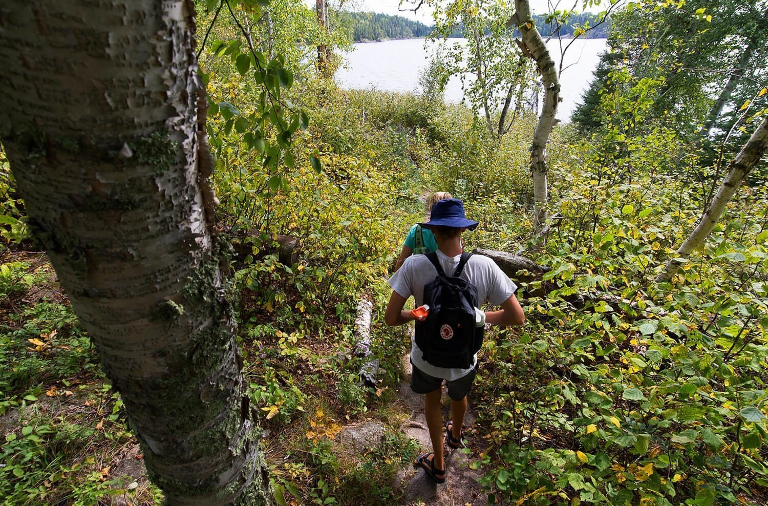 Hiking at the Whiteshell Provincial Park, Manitoba, Canada