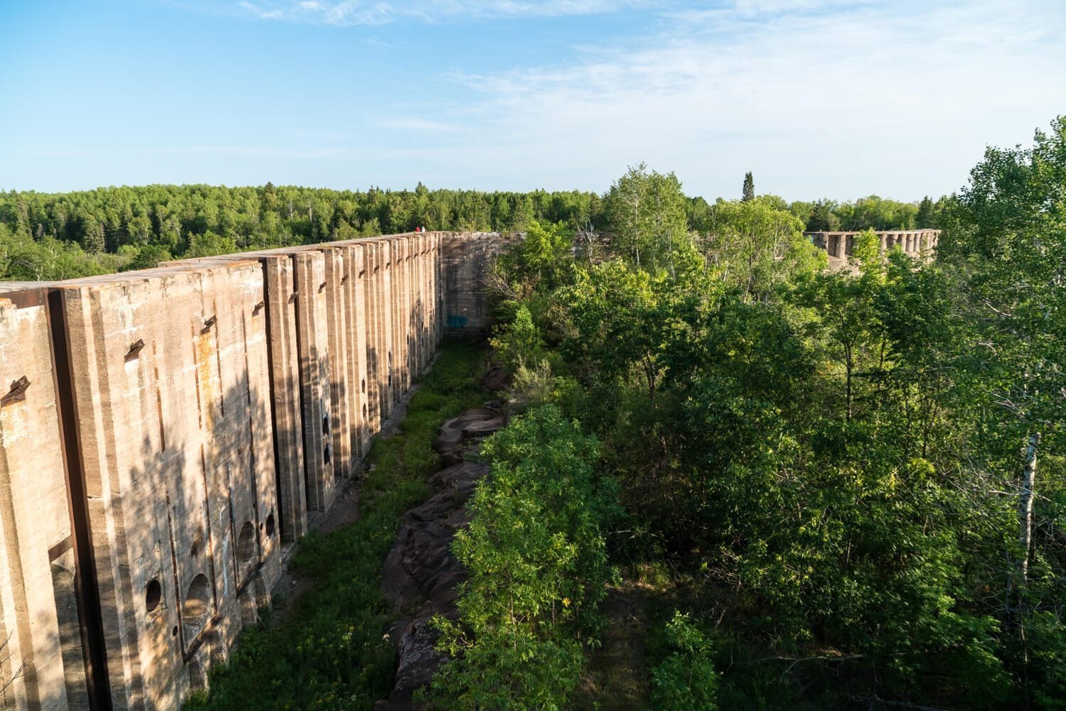 Pinawa Dam from above at the Whiteshell Provincial Park, Manitoba, Canada