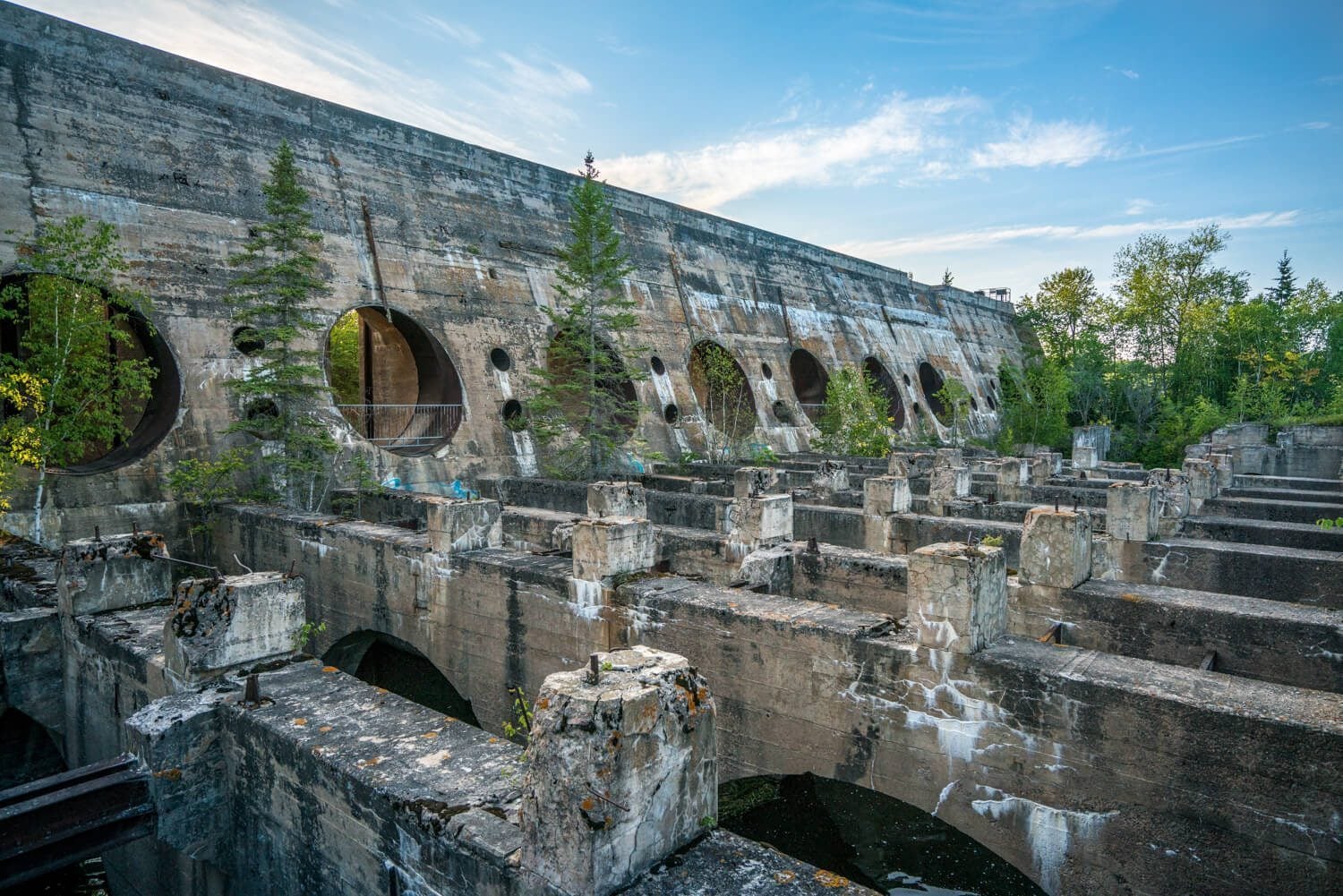 Pinawa Dam from Below at the Whiteshell Provincial Park, Manitoba, Canada
