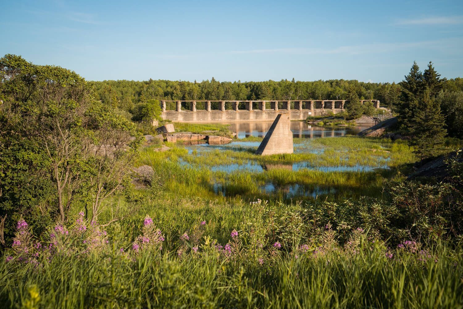 Pinawa Dam at the Whiteshell Provincial Park, Manitoba, Canada