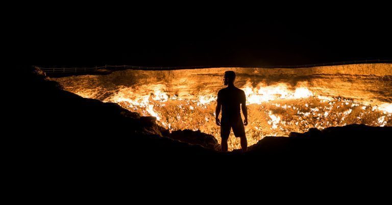 Norbert at Gates of Hell, Turkmenistan