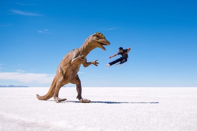 Salar De Uyuni Perspective, Bolivia