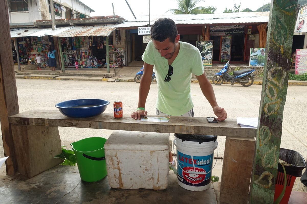 Norbert getting ready for the Amazon