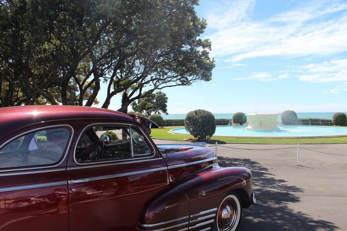 Vintage Car in Napier, NZ