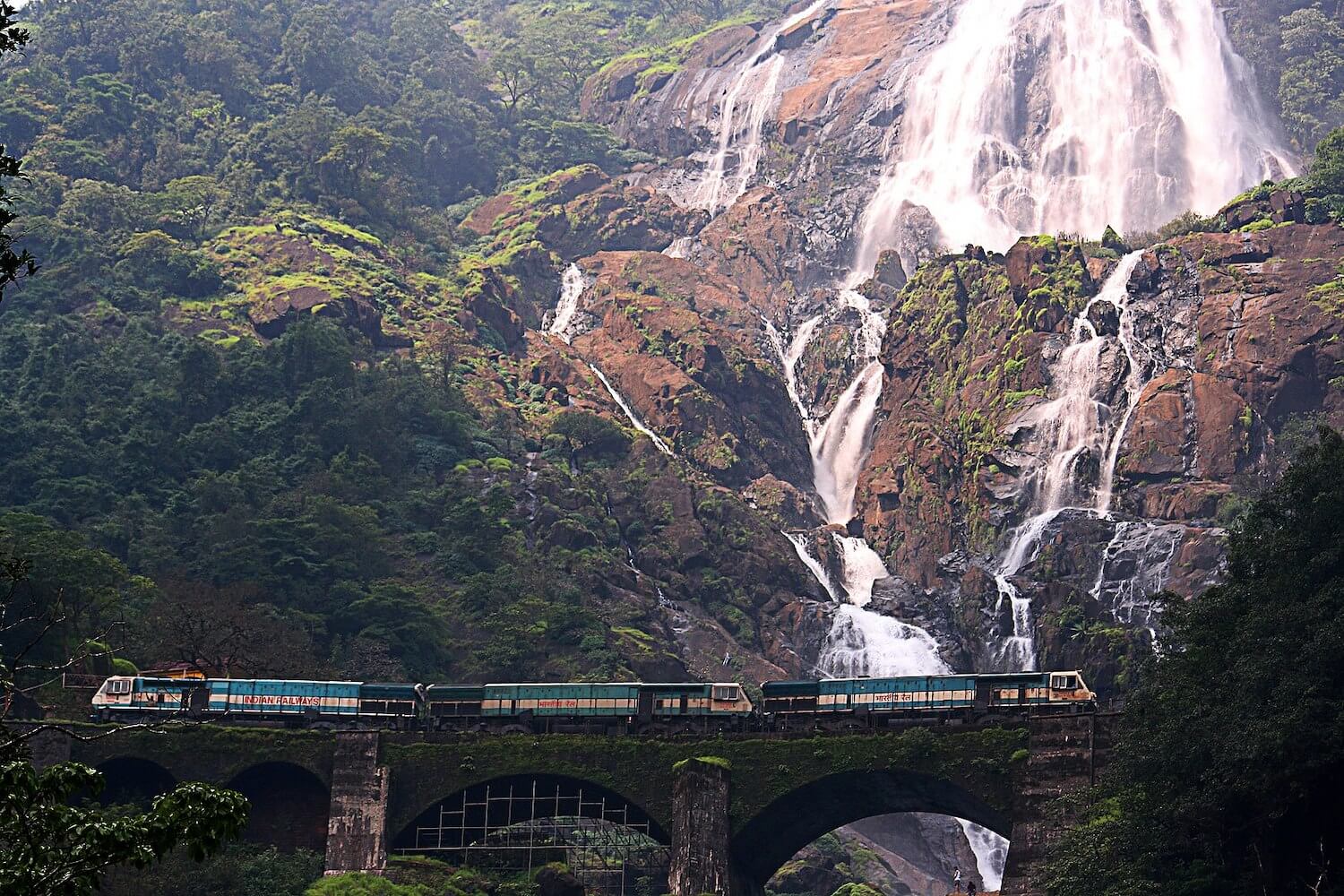 Dudhsagar Falls in Mollen national Park - India