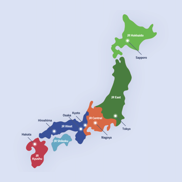 Japan JR Pass Regions