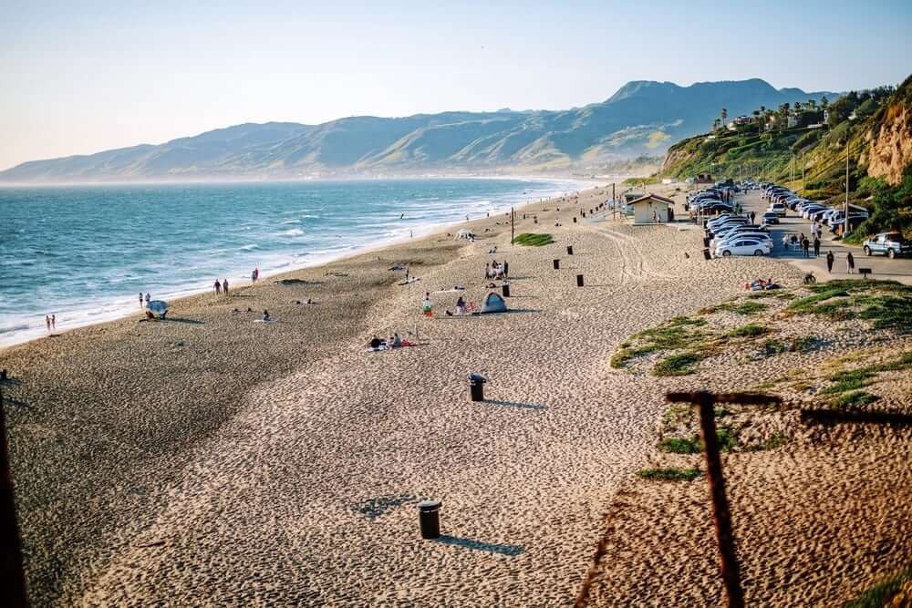 Point Dume beach in Malibu, California
