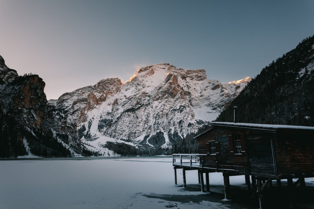 Lago di Braise in Winter