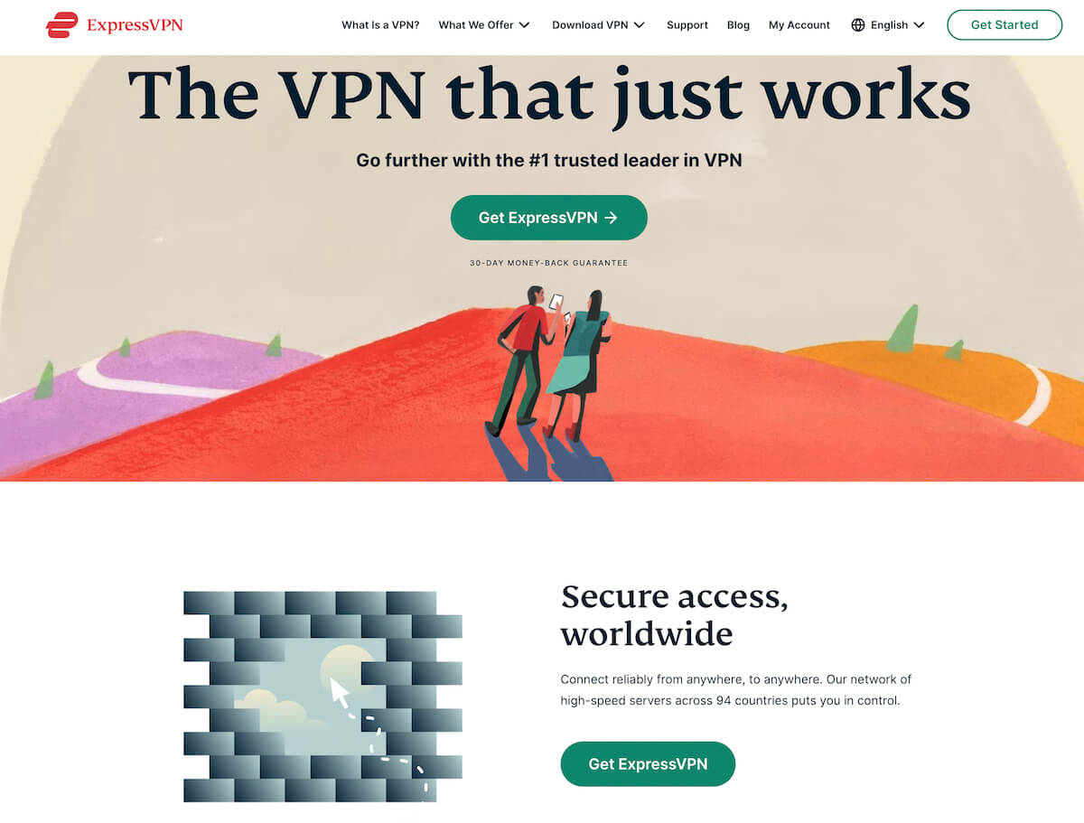 ExpressVPN Website Homepage