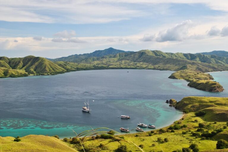 Islands in Komodo National Park in Indonesia