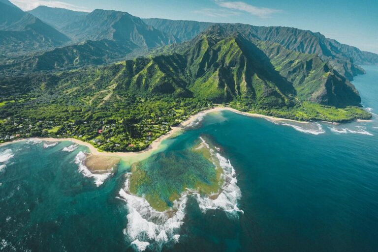 Kauai Beaches Aerial View, Hawaii