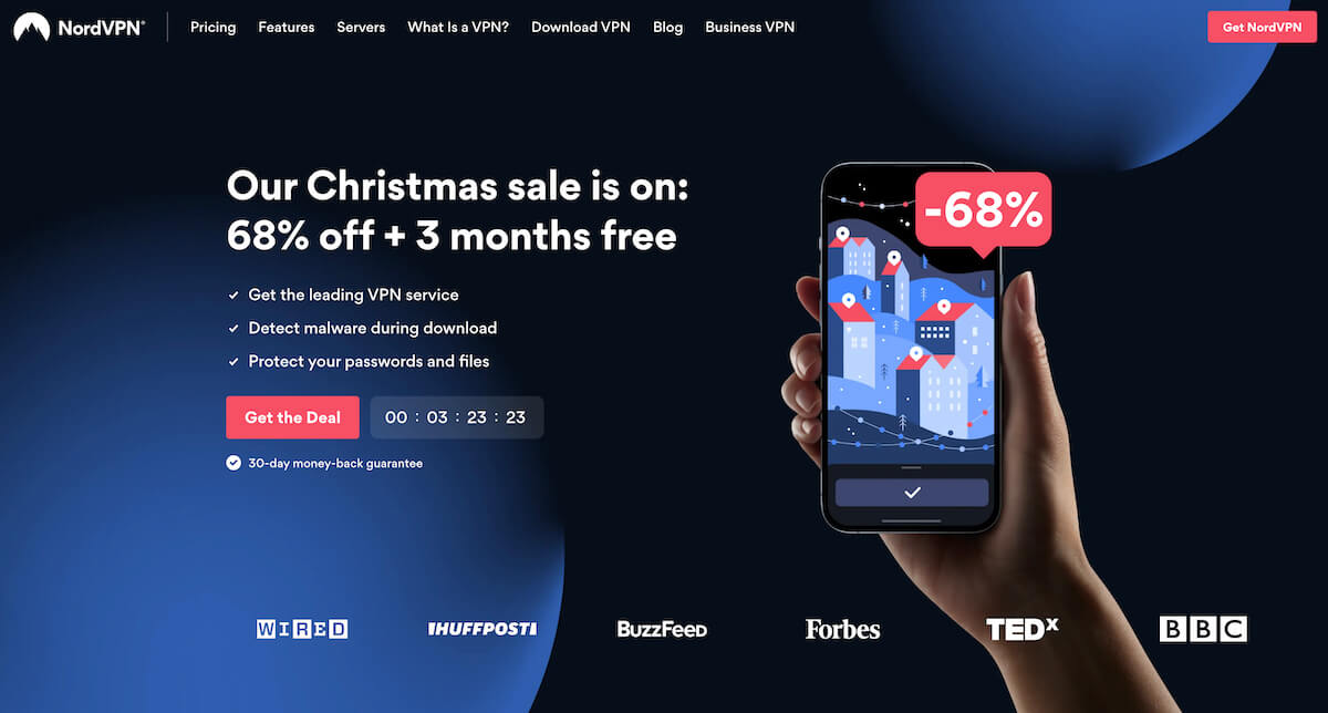 NordVPN Website Homepage