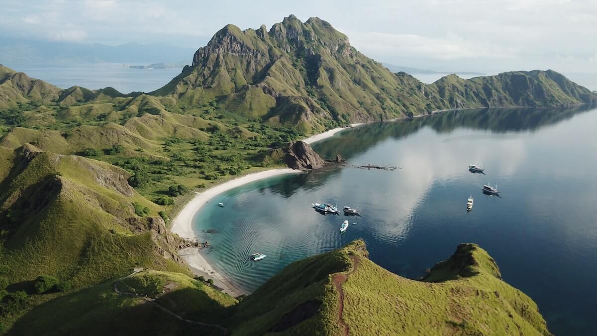 A view of Pulau Padar in Indonesia