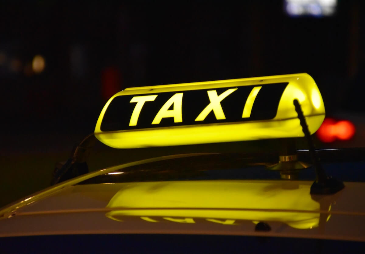 Yellow Taxi Sign