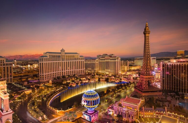 Las Vegas Strip During Sunset