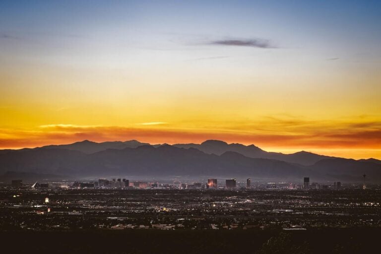 Sunset in Las Vegas, Nevada