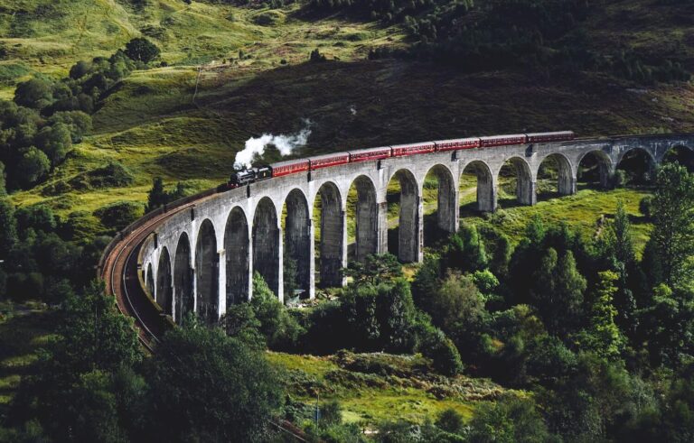 The Jacobite Steam Train on the Viaduct | Scotland