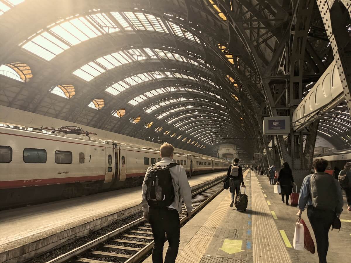Train Station in Rome, Italy