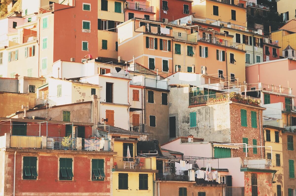 Riomaggiore Closeup in Cinque Terre