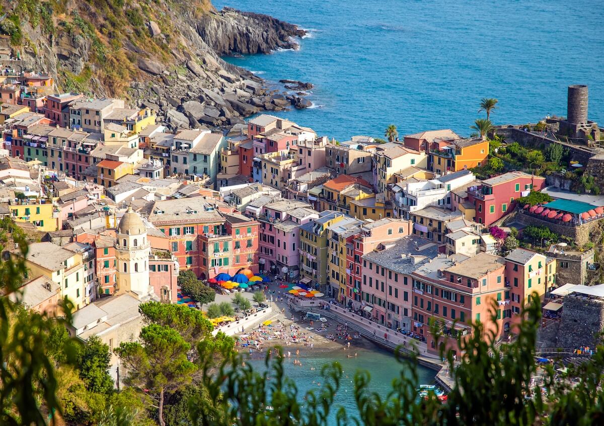 Vernazza from Above in Cinque Terre