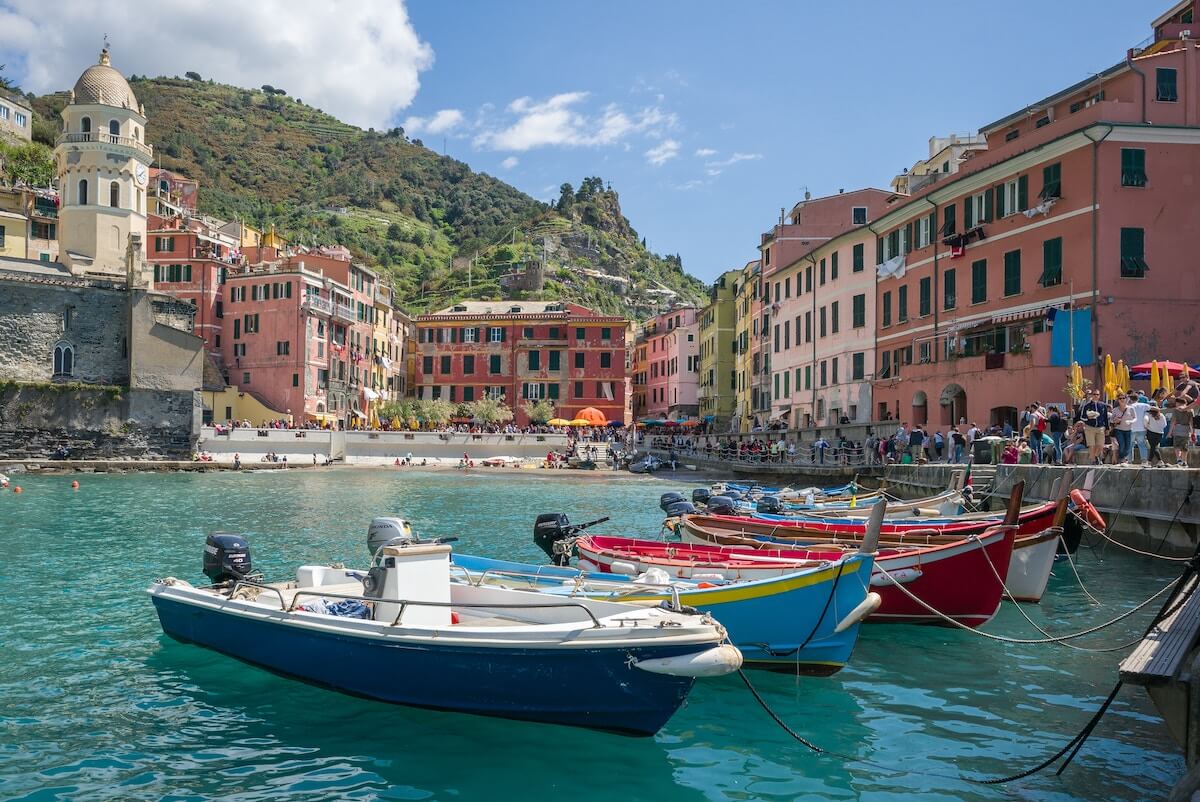 Vernazza from the Sea in Cinque Terre