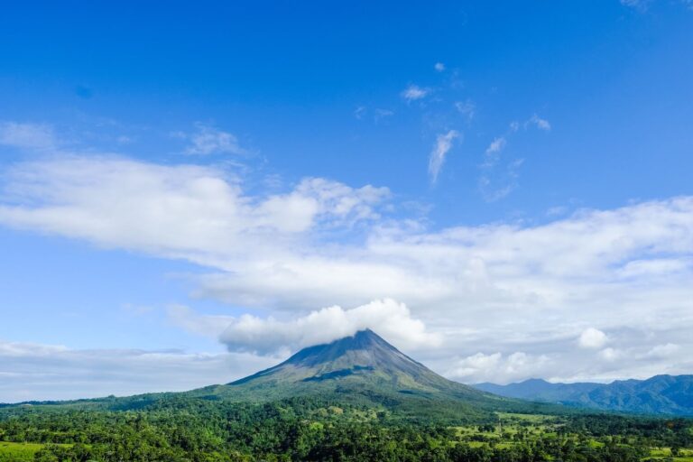 Costa Rica's Volcano on a Sunny Day