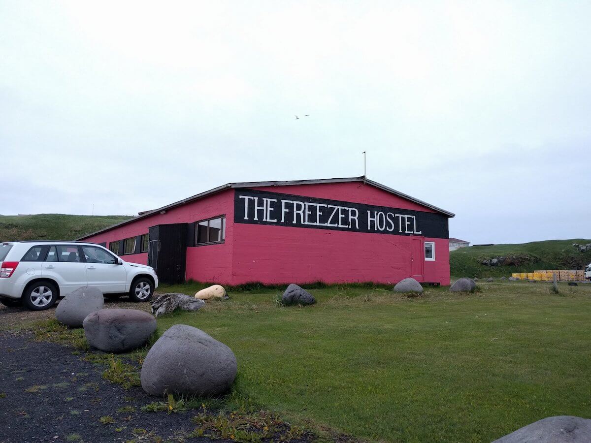 The Freezer Hostel in Iceland