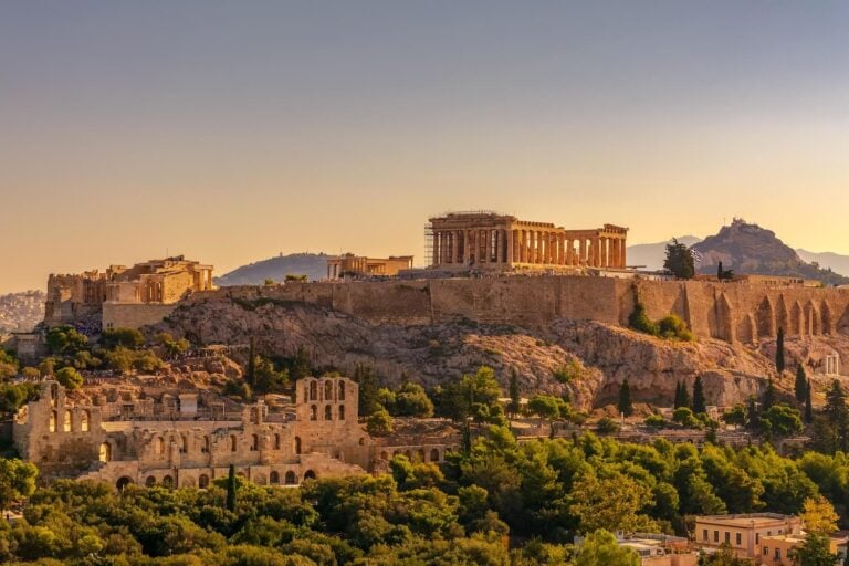 The Acropolis in Greece