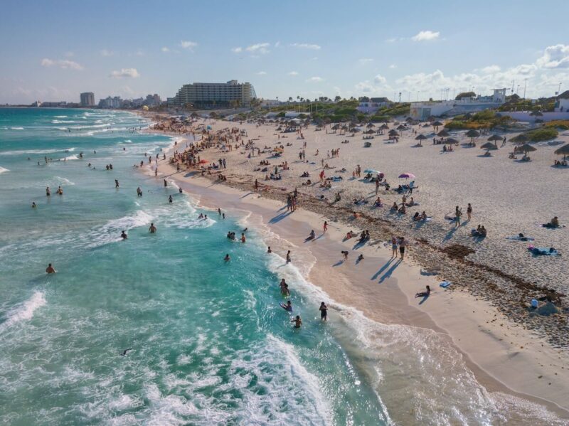 Is Cancun Safe? | Safety Tips & What to Know Before You Go 3 Aerial view of a Beach in Cancun