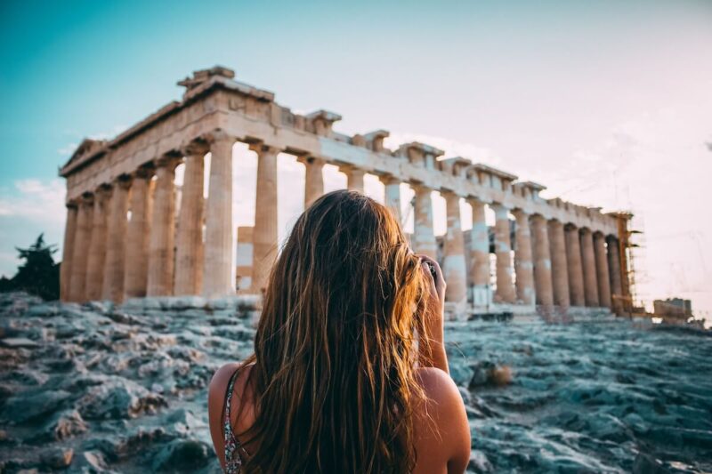 Tourist in Athens, Greece