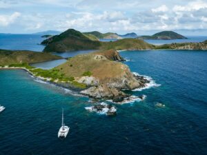 Aerial View of Salt Island, BVI