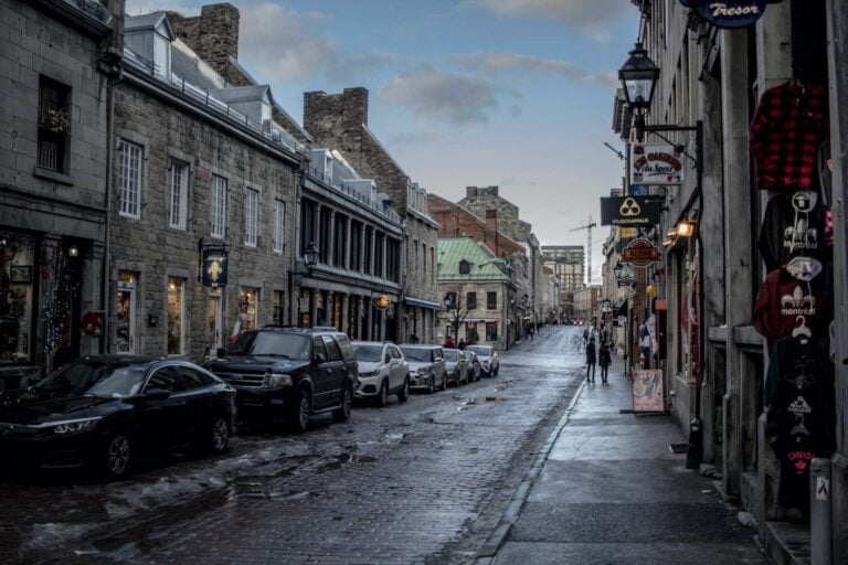 Montreal Street in Old Montreal, Canada