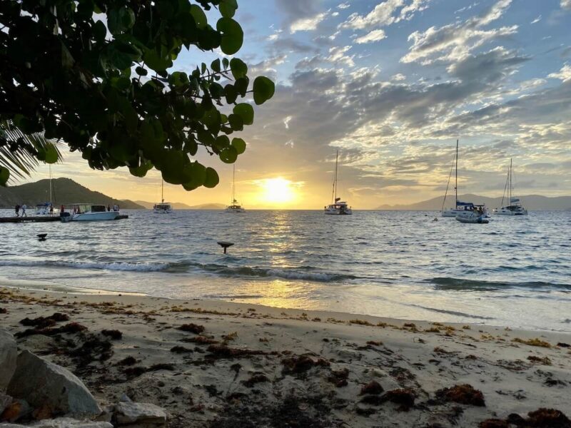 Beautiful Sunset at Cooper Island