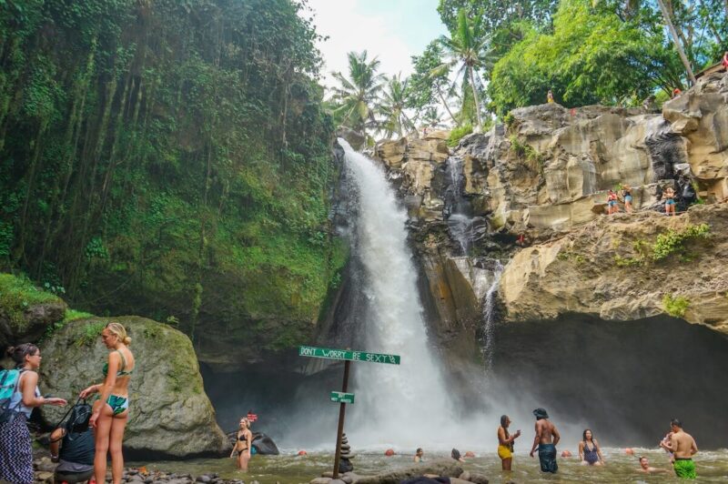 Tegenungan Waterfall in Bali, Indonesia