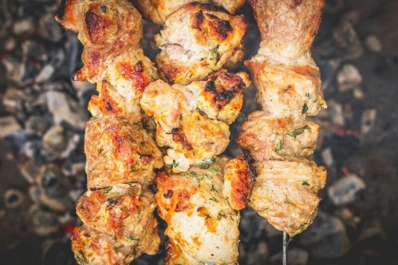 Chicken Skewers on the Grill