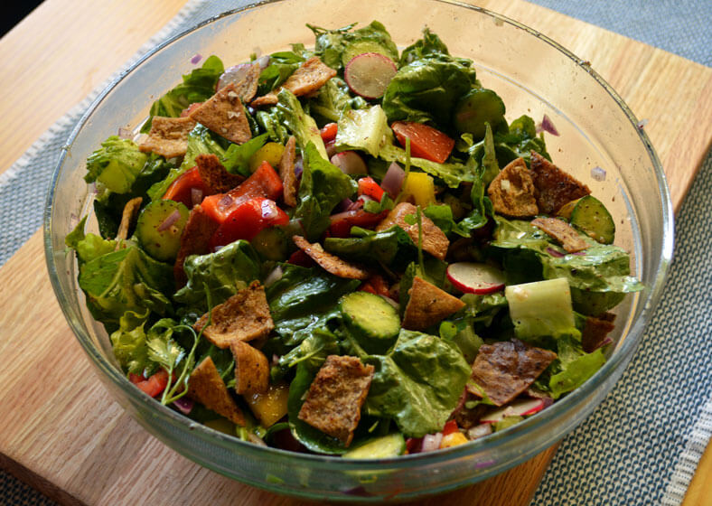 Fattoush mixed salad in Dubai