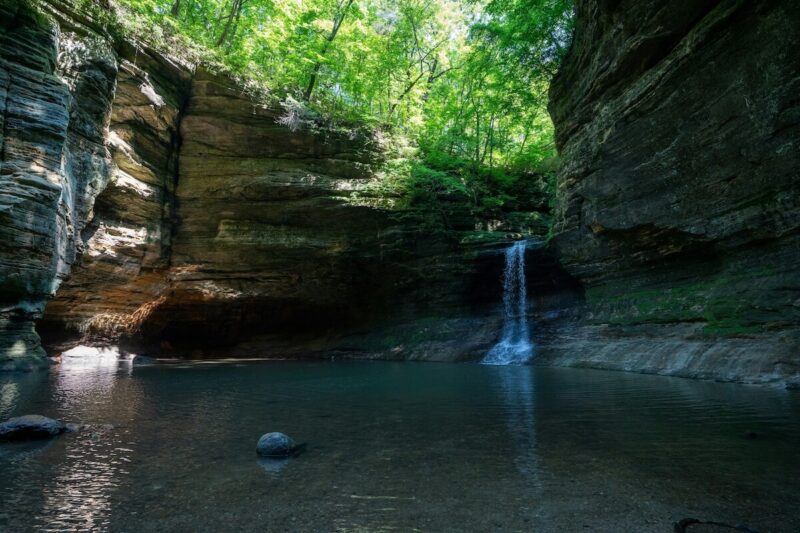 Day Trips from Chicago: Trails, Parks & Landmarks 3 Starved Rock State Park Waterfall