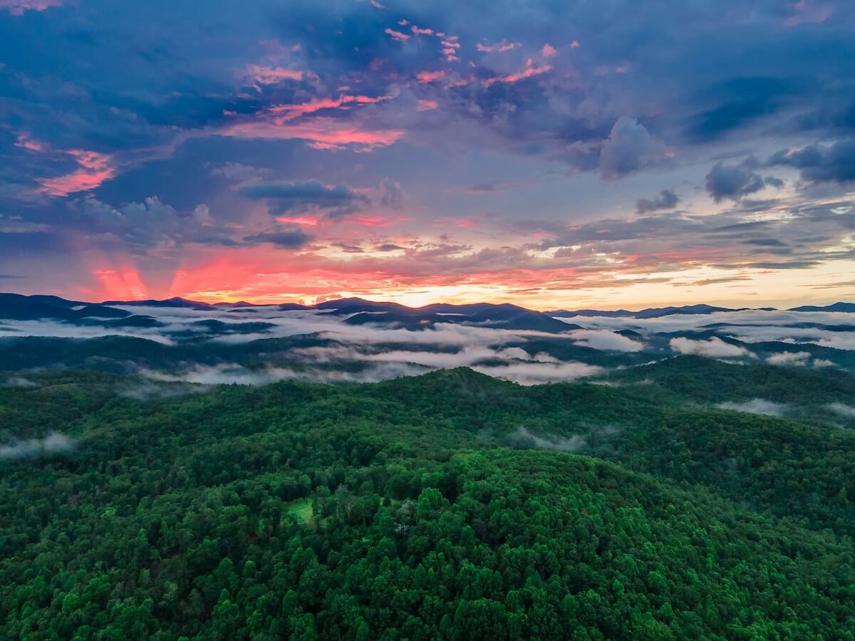 Blue Ridge Mountains Sunrise