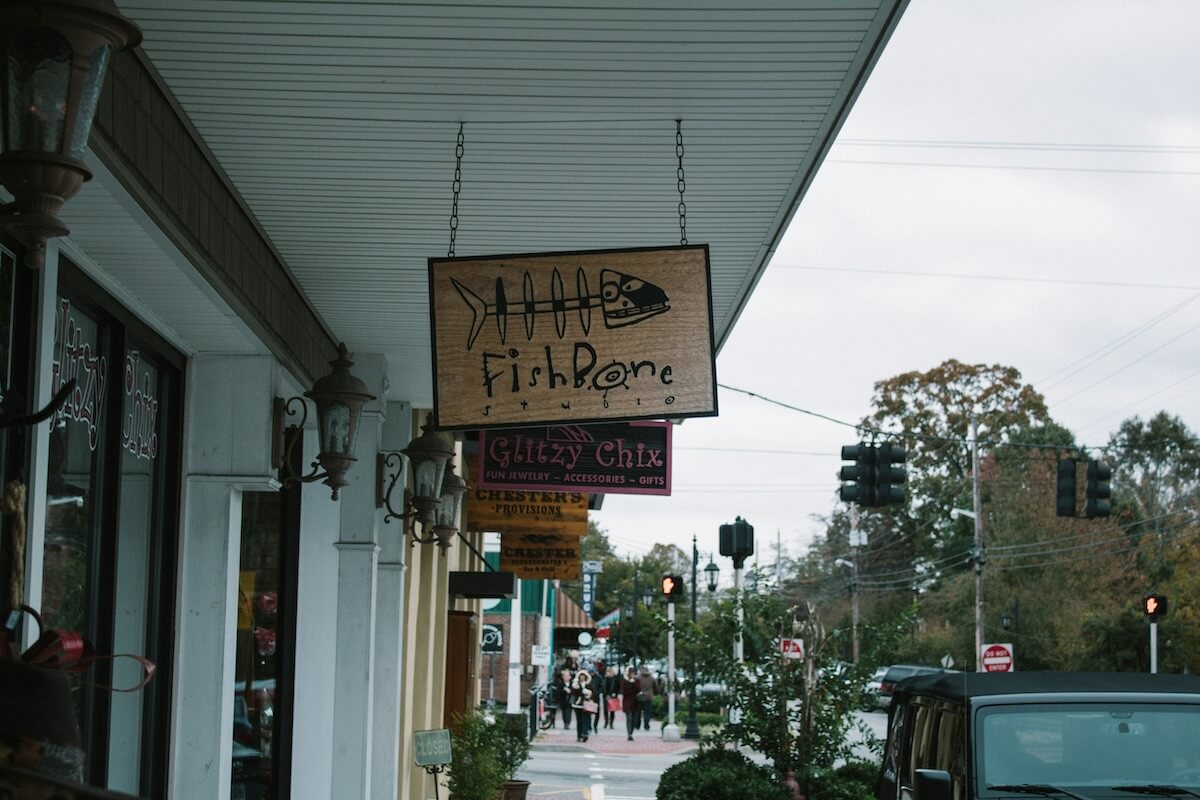 Blue Ridge Town Signs, Georgia