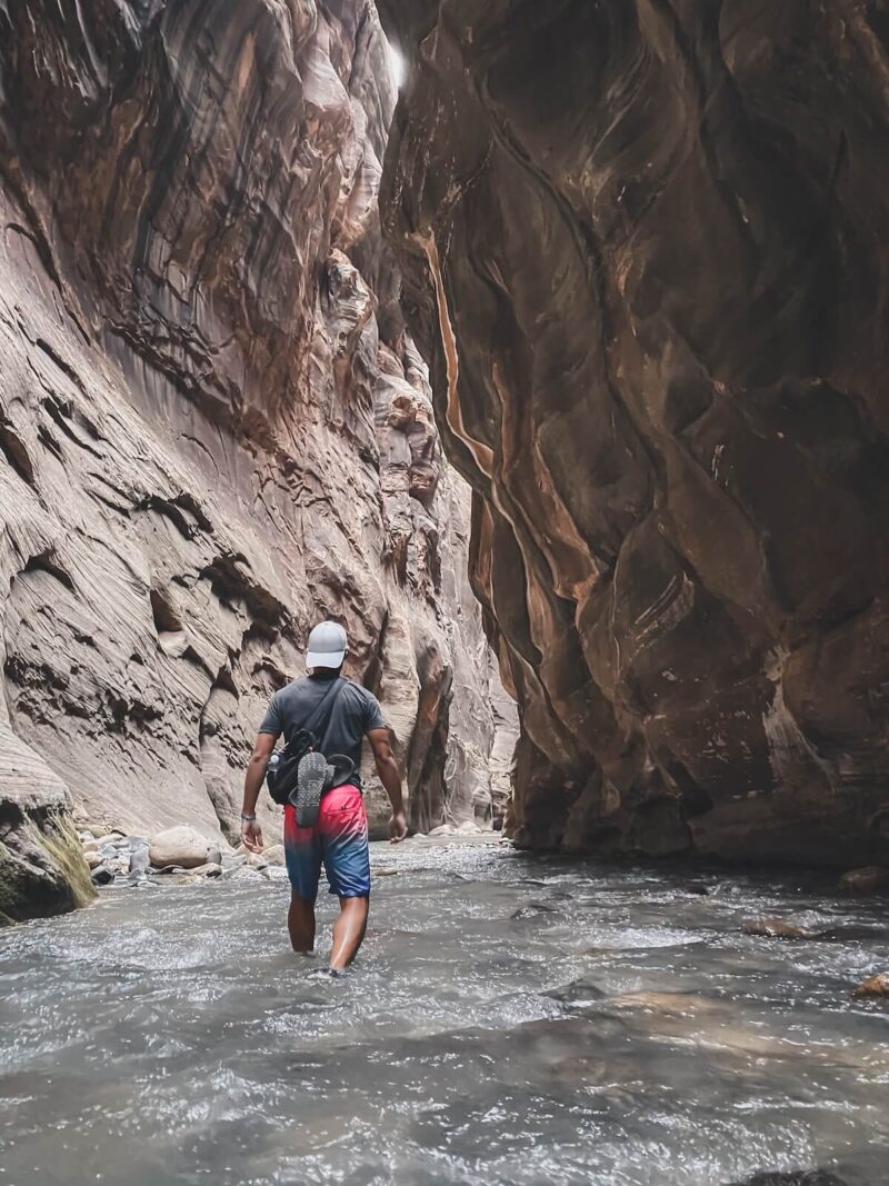Norbert in The Narrows Hike